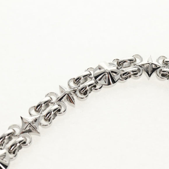 LOUIS VUITTON Chain Shoulder Strap metal 25.6"" Silver LV Auth 150643M