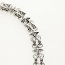 LOUIS VUITTON Chain Shoulder Strap metal 25.6"" Silver LV Auth 150643M-6