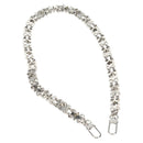 LOUIS VUITTON Chain Shoulder Strap metal 25.6"" Silver LV Auth 150643M-8