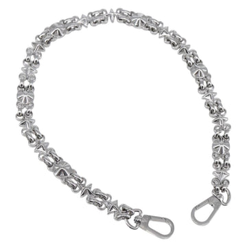 LOUIS VUITTON Chain Shoulder Strap metal 23.6"" Silver LV Auth 150644