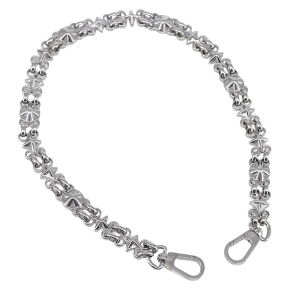 LOUIS VUITTON Chain Shoulder Strap metal 23.6"" Silver LV Auth 150644