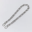LOUIS VUITTON Chain Shoulder Strap metal 23.6"" Silver LV Auth 150644-2