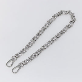 LOUIS VUITTON Chain Shoulder Strap metal 23.6"" Silver LV Auth 150644 - 0