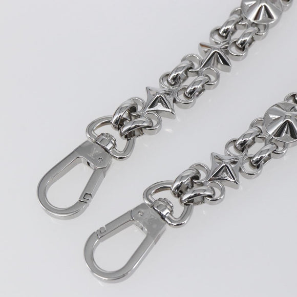 LOUIS VUITTON Chain Shoulder Strap metal 23.6"" Silver LV Auth 150644