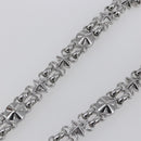 LOUIS VUITTON Chain Shoulder Strap metal 23.6"" Silver LV Auth 150644-4