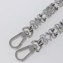 LOUIS VUITTON Chain Shoulder Strap metal 23.6"" Silver LV Auth 150644-7