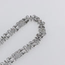 LOUIS VUITTON Chain Shoulder Strap metal 23.6"" Silver LV Auth 150644-9