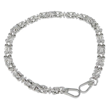 LOUIS VUITTON Chain Shoulder Strap metal 23.6"" Silver LV Auth 150645