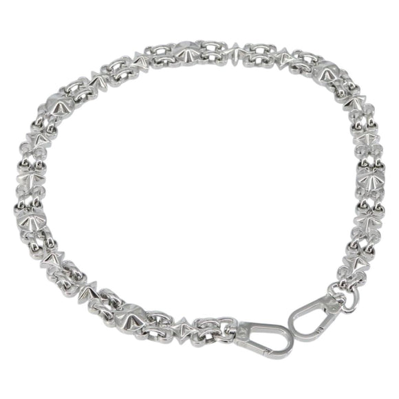 LOUIS VUITTON Chain Shoulder Strap metal 23.6"" Silver LV Auth 150645