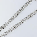 LOUIS VUITTON Chain Shoulder Strap metal 23.6"" Silver LV Auth 150645-4