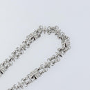 LOUIS VUITTON Chain Shoulder Strap metal 23.6"" Silver LV Auth 150645-5