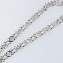 LOUIS VUITTON Chain Shoulder Strap metal 23.6"" Silver LV Auth 150645-8