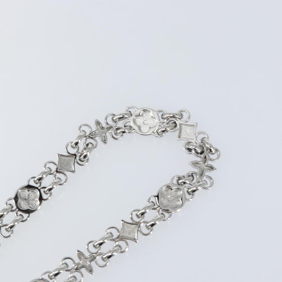 LOUIS VUITTON Chain Shoulder Strap metal 23.6"" Silver LV Auth 150645