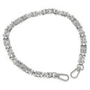 LOUIS VUITTON Chain Shoulder Strap metal 23.2"" Silver LV Auth 150646-1