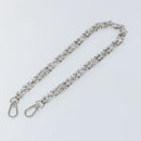 LOUIS VUITTON Chain Shoulder Strap metal 23.2"" Silver LV Auth 150646-2