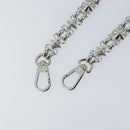 LOUIS VUITTON Chain Shoulder Strap metal 23.2"" Silver LV Auth 150646-3
