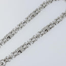 LOUIS VUITTON Chain Shoulder Strap metal 23.2"" Silver LV Auth 150646-4