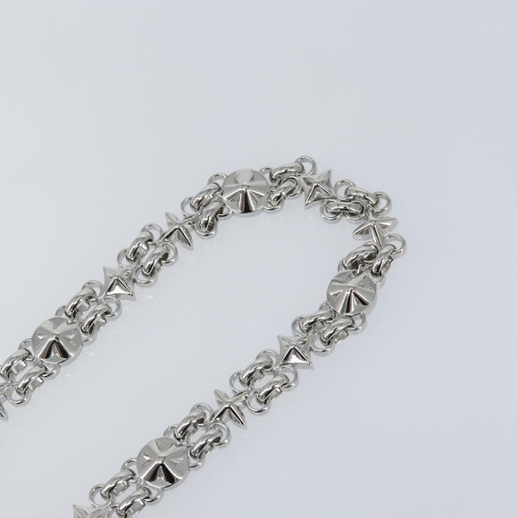 LOUIS VUITTON Chain Shoulder Strap metal 23.2"" Silver LV Auth 150646