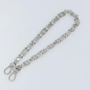 LOUIS VUITTON Chain Shoulder Strap metal 23.2"" Silver LV Auth 150646-6