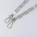 LOUIS VUITTON Chain Shoulder Strap metal 23.2"" Silver LV Auth 150646-7