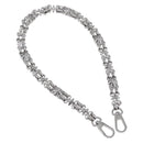 LOUIS VUITTON Chain Shoulder Strap metal 23.6"" Silver LV Auth 150647-1