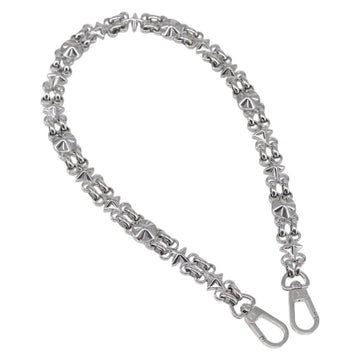 LOUIS VUITTON Chain Shoulder Strap metal 23.6"" Silver LV Auth 150647