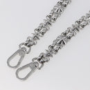 LOUIS VUITTON Chain Shoulder Strap metal 23.6"" Silver LV Auth 150647-3