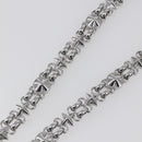 LOUIS VUITTON Chain Shoulder Strap metal 23.6"" Silver LV Auth 150647-4