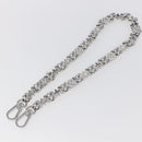 LOUIS VUITTON Chain Shoulder Strap metal 23.6"" Silver LV Auth 150647-6