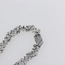 LOUIS VUITTON Chain Shoulder Strap metal 23.6"" Silver LV Auth 150647-9