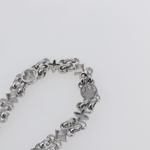 LOUIS VUITTON Chain Shoulder Strap metal 23.6"" Silver LV Auth 150647