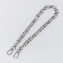 LOUIS VUITTON Chain Shoulder Strap metal 23.6"" Silver LV Auth 150648-2