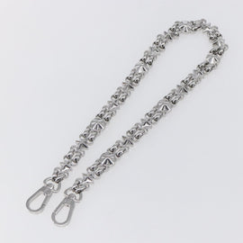 LOUIS VUITTON Chain Shoulder Strap metal 23.6"" Silver LV Auth 150648 - 0
