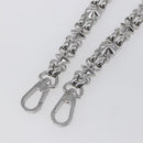 LOUIS VUITTON Chain Shoulder Strap metal 23.6"" Silver LV Auth 150648-3