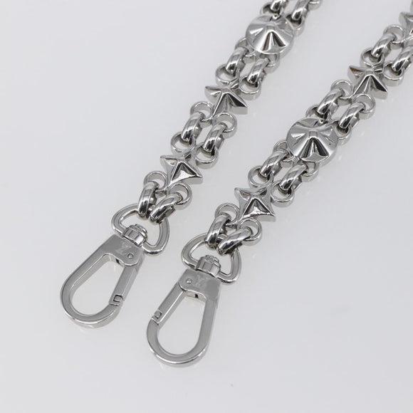 LOUIS VUITTON Chain Shoulder Strap metal 23.6"" Silver LV Auth 150648