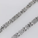 LOUIS VUITTON Chain Shoulder Strap metal 23.6"" Silver LV Auth 150648-8