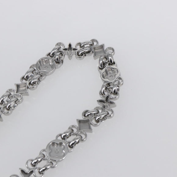 LOUIS VUITTON Chain Shoulder Strap metal 23.6"" Silver LV Auth 150648