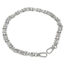 LOUIS VUITTON Chain Shoulder Strap metal 23.2"" Silver LV Auth 150649-1