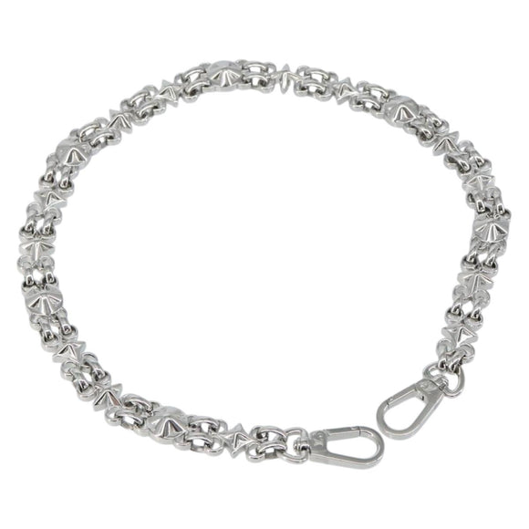 LOUIS VUITTON Chain Shoulder Strap metal 23.2"" Silver LV Auth 150649