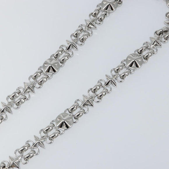 LOUIS VUITTON Chain Shoulder Strap metal 23.2"" Silver LV Auth 150649