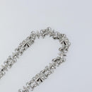 LOUIS VUITTON Chain Shoulder Strap metal 23.2"" Silver LV Auth 150649-5