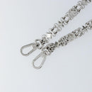 LOUIS VUITTON Chain Shoulder Strap metal 23.2"" Silver LV Auth 150649-7