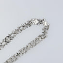 LOUIS VUITTON Chain Shoulder Strap metal 23.2"" Silver LV Auth 150649-9