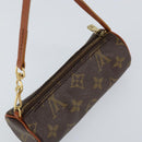 LOUIS VUITTON Monogram Papillon Pouch LV Auth 150657-6