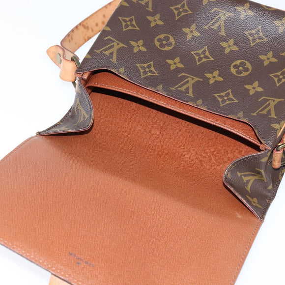 LOUIS VUITTON Monogram Cartouchiere MM Shoulder Bag M51253 LV Auth 150668