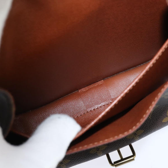 LOUIS VUITTON Monogram Cartouchiere MM Shoulder Bag M51253 LV Auth 150668
