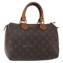 LOUIS VUITTON Monogram Speedy 25 Hand Bag M41528 LV Auth 150678-1