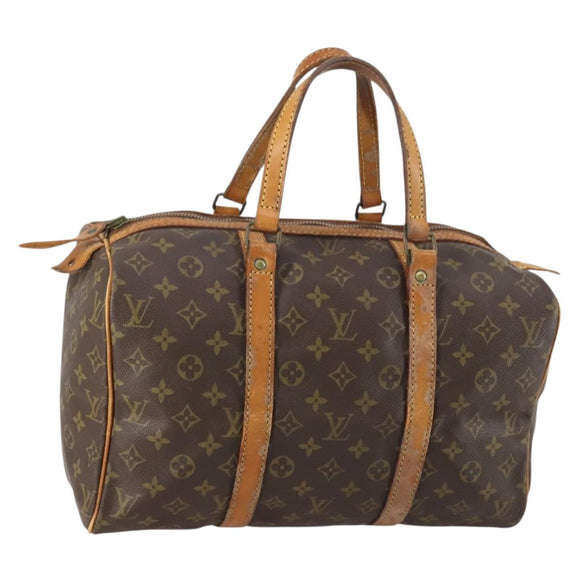 LOUIS VUITTON Monogram Sac Souple 35 Boston Bag M41626 LV Auth 150687