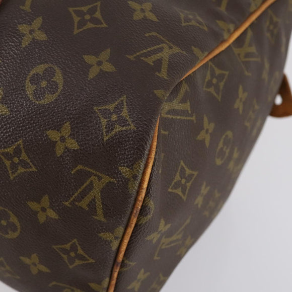 LOUIS VUITTON Monogram Sac Souple 35 Boston Bag M41626 LV Auth 150687