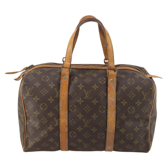 LOUIS VUITTON Monogram Sac Souple 35 Boston Bag M41626 LV Auth 150687